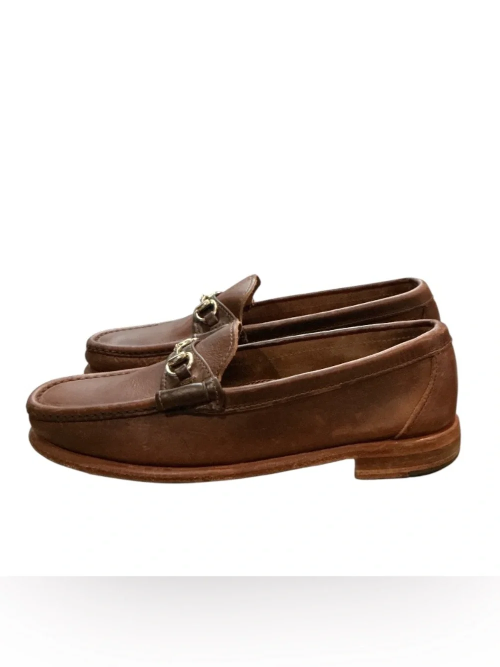 Authentic Oak Street designer brown leather men’s loafers sz 8.5 D